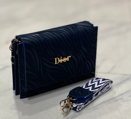 Luxury Textured Crossbody Clutch