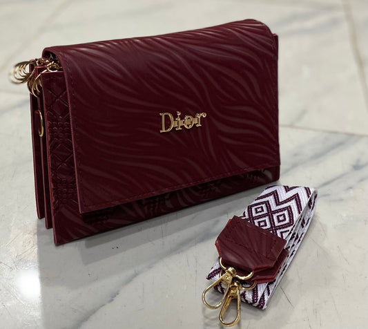 Luxury Textured Crossbody Clutch