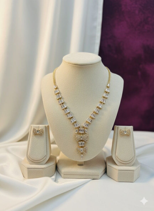 Elegant Crystal Necklace Set