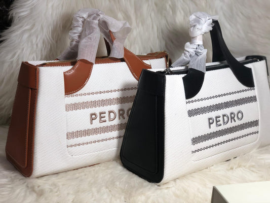Pedro Signature Canvas Handbag