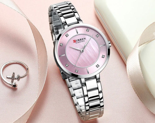 CURREN Elegance Stainless Steel Women’s Watch – 9051L