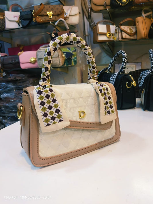 Ivory Cream Signature Handbag