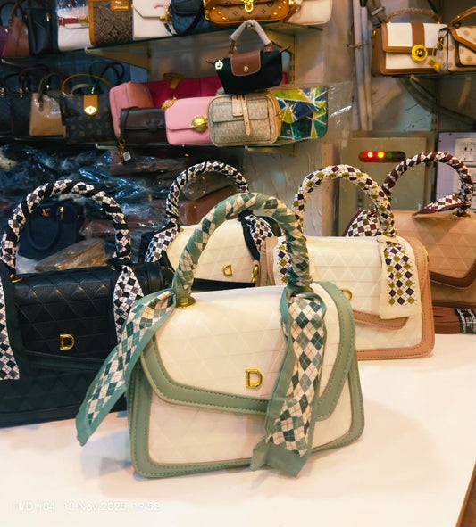 Mint Green Accent Handbag