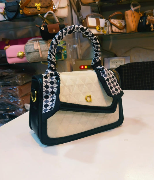 Black & White Contrast Handbag