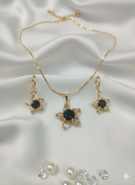Midnight Bloom Crystal Set