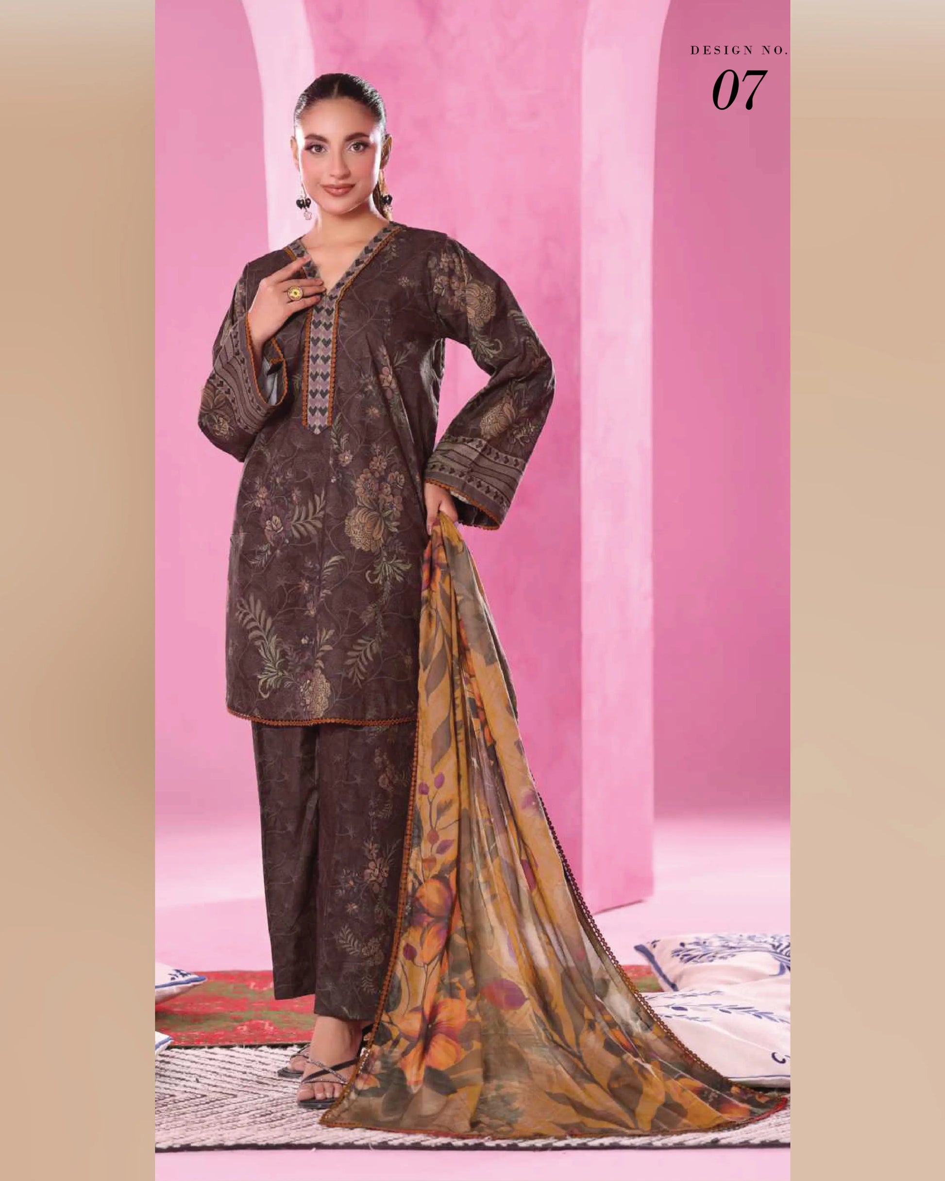 Mocha Leaf – Coco Printed Vol 2