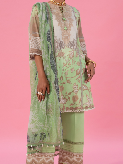 Soft Mint Printed 3-Piece